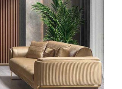 Luxury three-seater sofa couch modern couches Textile Fabric sofas 234cm